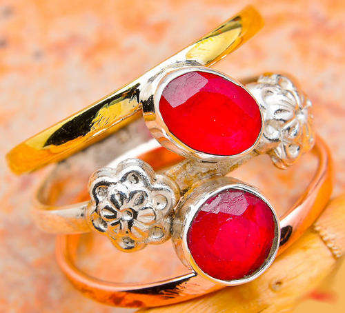 ***WOAW!!!*** NATURAL ROYAL RUBY IN SOLID STERLING SILVER RING!!!
