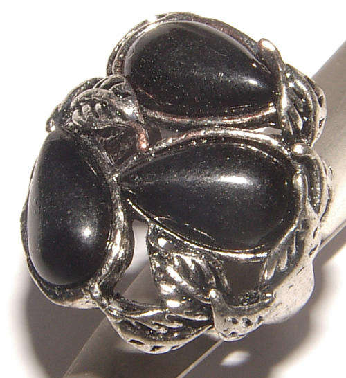 *** SIZE 6.25 *** VINTAGE STYLE IMITATION GEMSTONE DRESS RING - NEW!