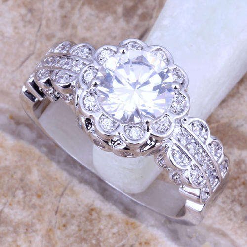 ***WOAW!!!***STUNNING TOPAZ STERLING SILVER RING!!!