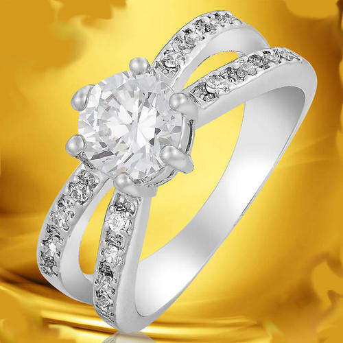 ***SWEET!!!*** GORGEOUS WHITE TOPAZ IN WHITE GP COCKTAIL RING!!!