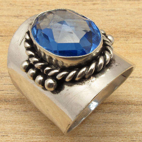 IMPORTED FROM INDIA!! - GORGEOUS IOLITE STERLING SILVER RING!!