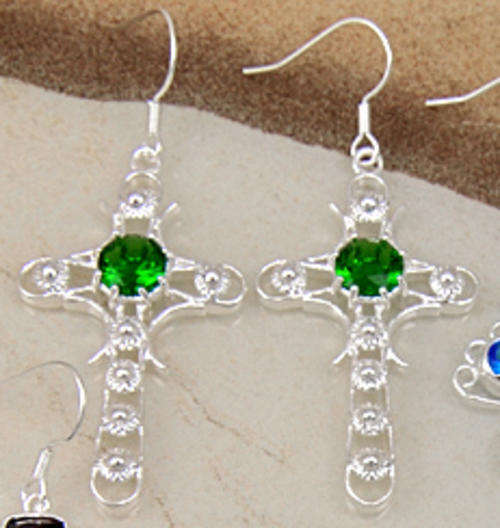 ***GORGEOUS AND NEW!!!***STUNNING PERIDOTS IN STERLING SILVER EARRINGS!!!