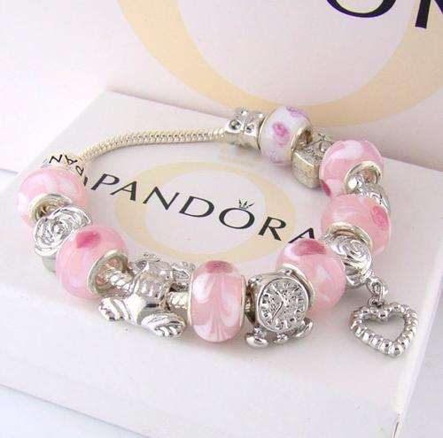 ***CHARM-ING!*** SILVER EUROPEAN/PANDORA CHARM BRACELET - ADORABLE!
