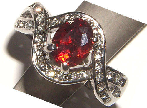 **SIZE T**BEAUTIFUL CZ AND RHINESTONE ENCRUSTED DRESS RING!