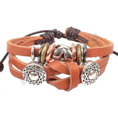 **GORGEOUS AND HOT!!***BEAUTIFUL LEATHER INFINITY BRACELET!