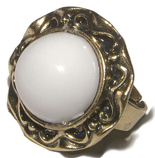 IMITATION GEMSTONE DRESS RING - ADJUSTABLE