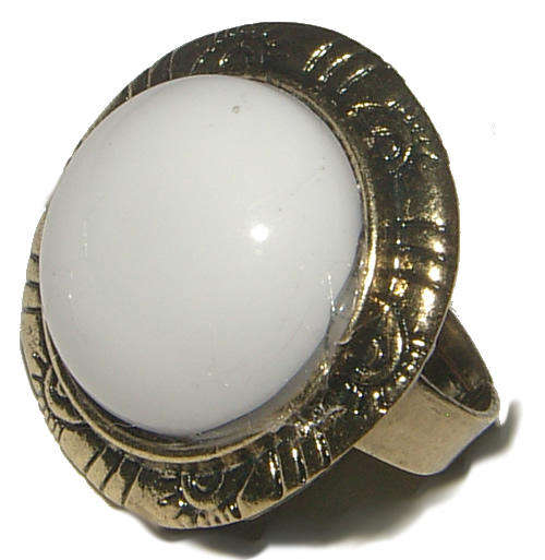 *** BOLD AND BEAUTIFUL *** IMITATION GEMSTONE DRESS RING - ADJUSTABLE!