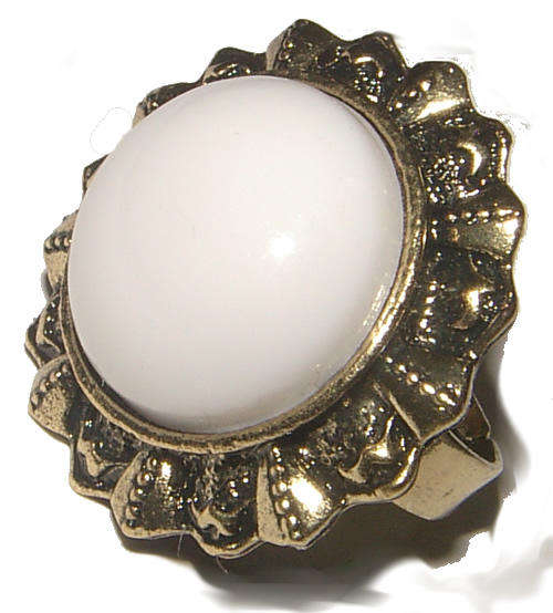 IMITATION GEMSTONE DRESS RING - ADJUSTABLE!
