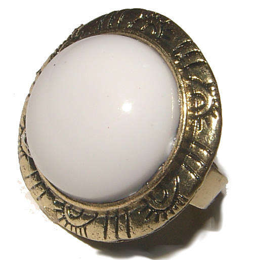 IMITATION GEMSTONE DRESS RING - ADJUSTABLE!
