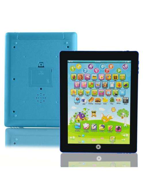 BLUE EDUCATIONAL TOUCH TYPE LEARNING PAD - STICKER SCREEN.