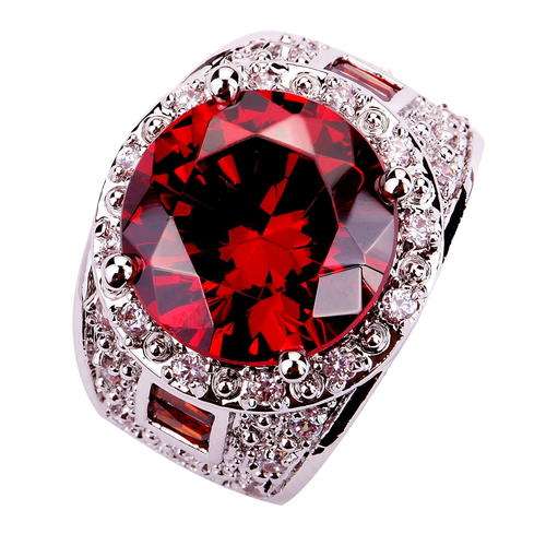 ***WOAW!!!***STUNNING GARNETS AND TOPAZES STERLING SILVER RING!!!