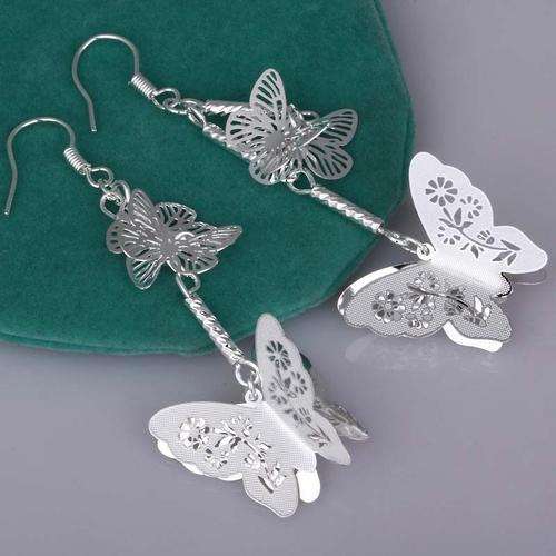 ***FAIRYTALE COLLECTION!!*** STUNNING SILVER BUTTERFLY EARRINGS!!