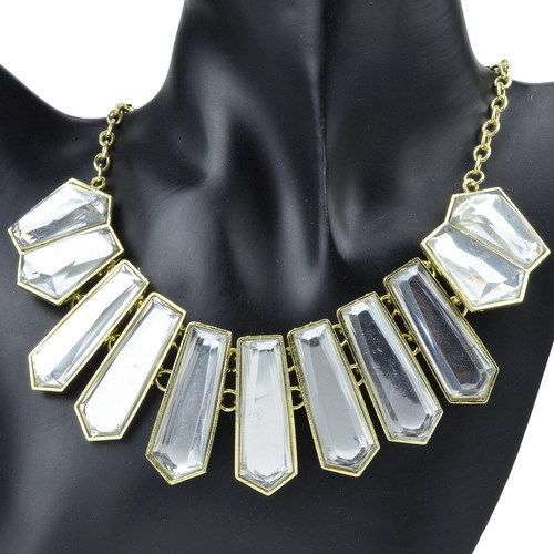 ***POPULAR CHOICE!***  PORCELAIN RESIN BIB NECKLACE - NEW!