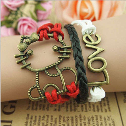 **GORGEOUS AND HOT!!***CUTE LOVE INFINITY BRACELET!