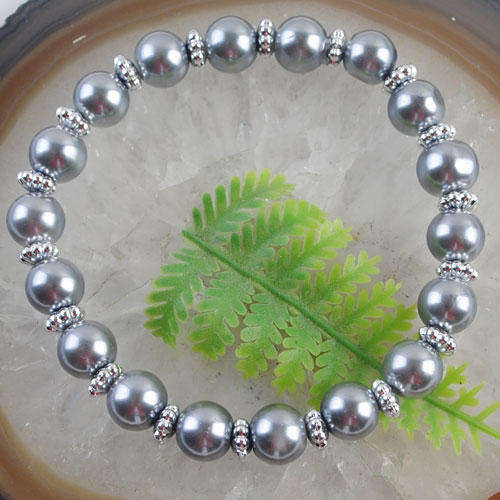 ***FAIRYTALE COLLECTION*** PRETTY IMITATION PEARLS AND BEADS STRETCHY BRACELET!