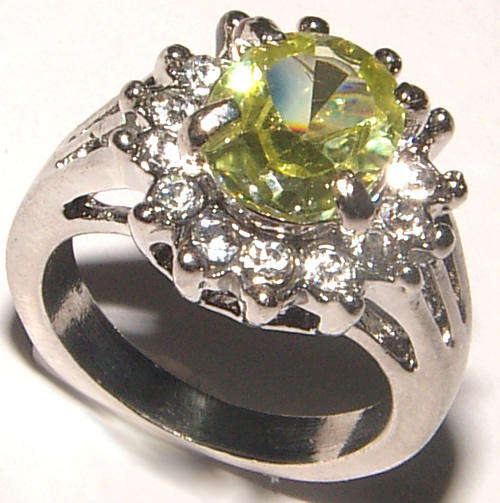 BIG SIZE**BEAUTIFUL CZ AND RHINESTONE ENCRUSTED DRESS RING!