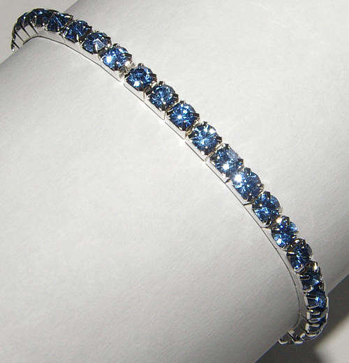 **PARTY - PERFECT!** SINGLE ROW RHINESTONE STRETCH BRACELET!