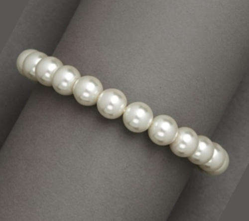 ***FAIRYTALE COLLECTION*** PRETTY CREAM FAUX PEARL STRETCHY BRACELET!