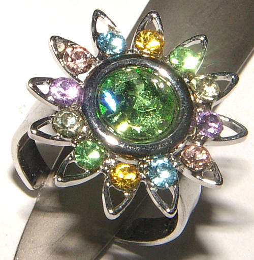 FAIRYTALE COLLECTION - BEAUTIFUL RHINESTONE ENCRUSTED DRESS RING!