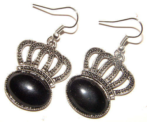 ***FASHION COLLECTION!!*** SILVER DANGLING EARRINGS WITH CREATED GEMSTONES!!!