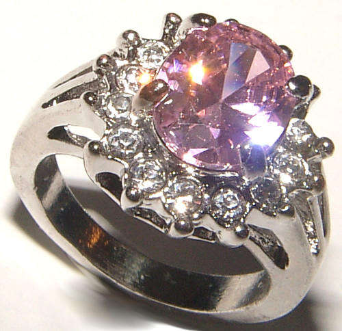 **SIZE 5.25**BEAUTIFUL CZ AND RHINESTONE ENCRUSTED DRESS RING!