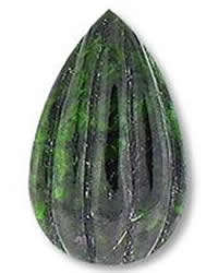 MAWSITSIT -  PEAR GREEN CARVING - 8.830cts!!