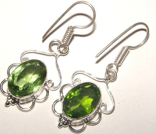 INDIA RANGE!! - GORGEOUS NATURAL QUARTZ STERLING SILVER EARRINGS!!