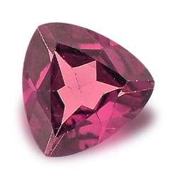 NATURAL RHODOLITE GARNET  -  RASPBERRY PINK TRILLIANT CUT  - 0.580cts!!