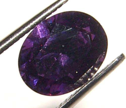 NATURAL AMETHYST -  DARK PURPLE OVAL CUT - 3.090cts