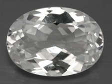 TOPAZ - DIAMOND WHITE OVAL CUT  - 1.380cts