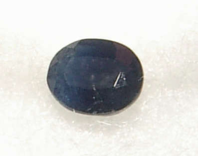 NATURAL SAPPHIRE - TOP MIDNIGHT  BLUE ROUND CUT - 0.50cts