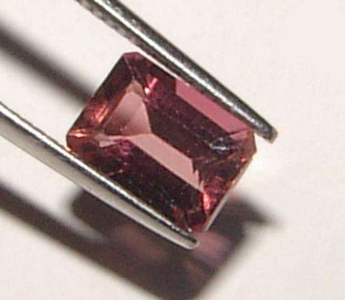 NATURAL TOURMALINE - HOT PINK OCTAGON CUT  - 1.195cts