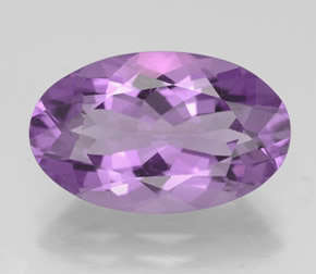 NATURAL AMETHYST -  NICE PURPLE OVAL FACET - 0.685cts