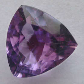 NATURAL AMETHYST -  HOT PURPLE TRILLIANT CUT - 1.720cts
