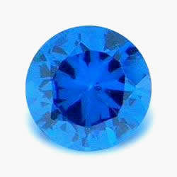 LAB CREATED APATITE  -  TOP NEON BLUE DIAMOND CUT - 1.270cts