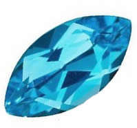 CUBIC ZIRCONIUM -  SWISS BLUE MARQUISE CUT - 1.720cts