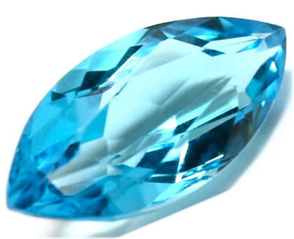 NATURAL TOPAZ - TOP SWISS BLUE MARQUISE CUT - 1,21cts