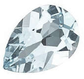 NATURAL TOPAZ -  WHITE PEAR FACETED - 1.605cts