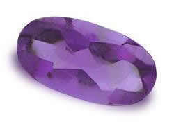 NATURAL AMETHYST -  EXPLOSIVE PURPLE OVAL WITH CABOCHON TOP - 0.660cts!!