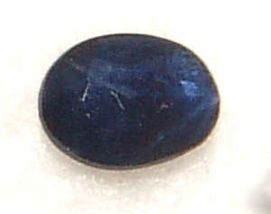 NATURAL SAPPHIRE - TOP MIDNIGHT BLUE OVAL CUT - 0.390cts