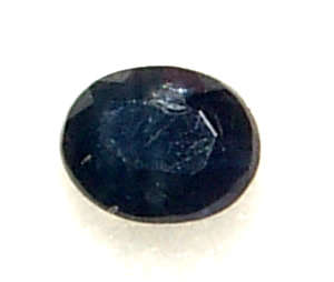 NATURAL SAPPHIRE - TOP MIDNIGHT BLUE OVAL CUT - 0.595cts