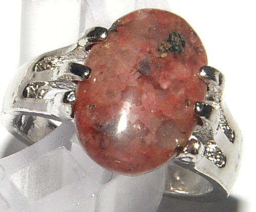 ***LOVELY ACCESSORY!!*** NATURAL GEMSTONE SILVER RING - NEW!