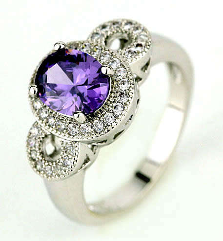 ***WOAW!!!***STUNNING AMETHYST S80 SILVER DRESS RING!!