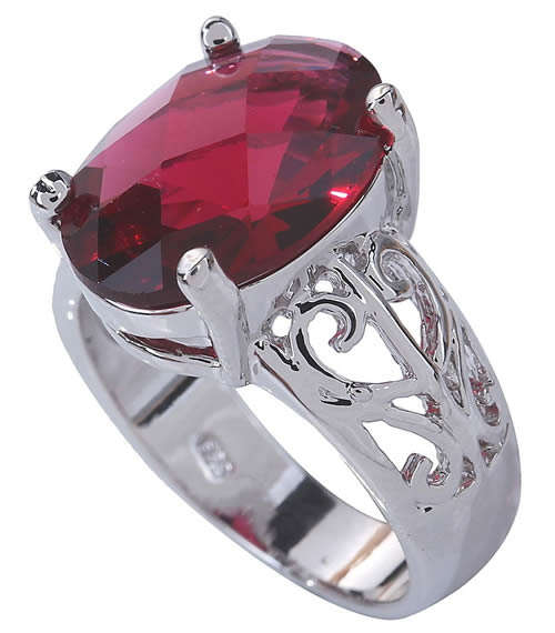 ***SIZE 8 ***STUNNING PINK TOURMALINE STERLING SILVER RING!!!