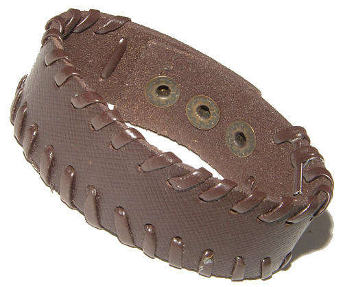 EYE CATCHING LEATHER BRACELET - ADJUSTABLE SIZE