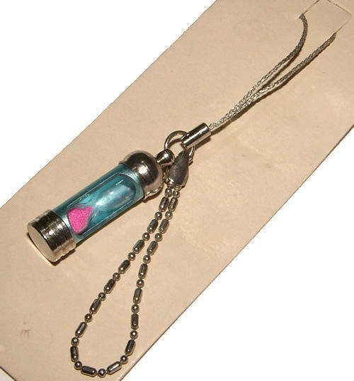 ***SWEET!!***CELLPHONE CHARM WITH HOUR GLASS!
