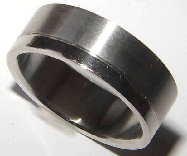 SOLID STAINLESS STEEL BAND RING