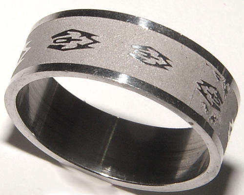 ***GORGEOUS!*** BRUSHED SOLID STAINLESS STEEL RING!