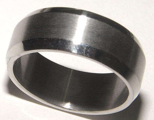 **COMFORTABLE DESIGN*** SOLID STAINLESS STEEL BAND RING NEW!!
