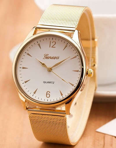 Elegant  Unisex Quartz Wrist Watch with Mesh Band - Beautiful!